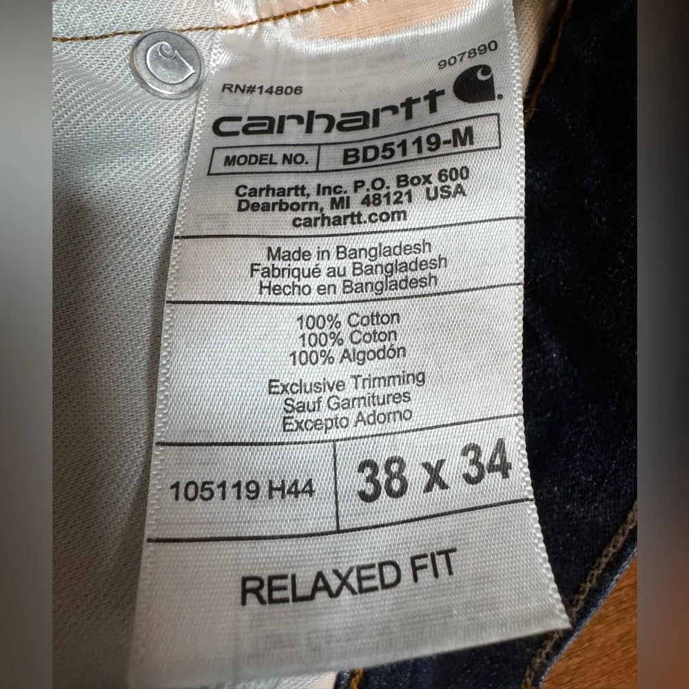 NWT CARHARTT Men’s Relaxed Fit Jean